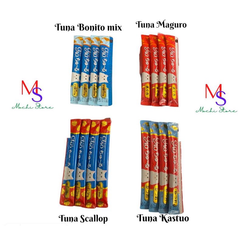 Snack Kucing Premium (Cemilan Kucing Murah) Ciao Churu Cat Treats 1 Pcs (Ecer)