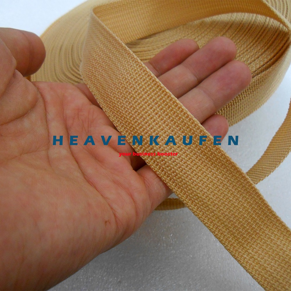 Webbing Tas 2,5 cm Warna Cream Krem Murah Meteran