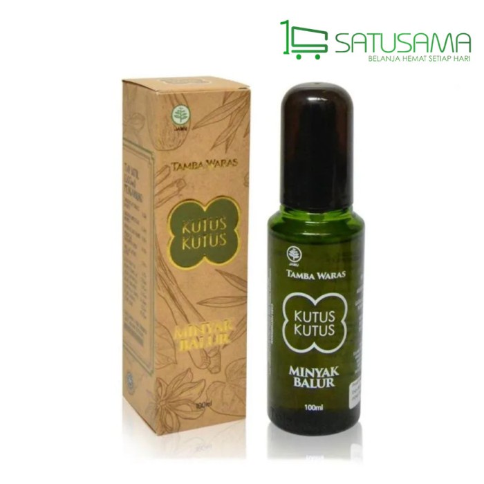 Jual Minyak Kutus Kutus Ori Tamba Waras 100ml Berkualitas Shopee