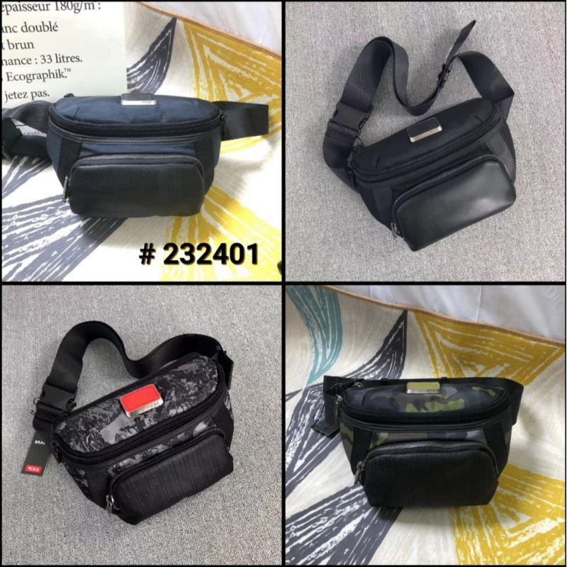 Waistbag Tumi Colombus Belt Bag Tas Pinggang Mirror Quality (Free Embos)