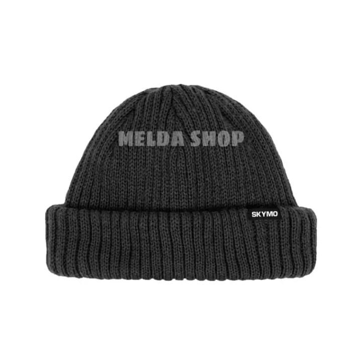 Topi Kupluk Beanie Hat Short Rajut Simpel Distro Unisex