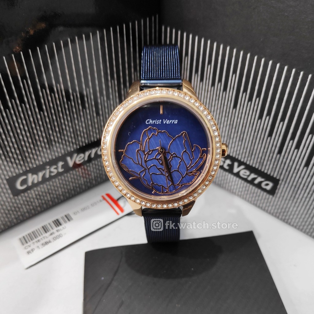 Christ Verra CV 71617L-45 BLU Original Jam Tangan Wanita Analog