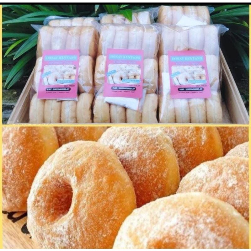 

Donat kentang premium ukuran jumbo besar isi 12 pcs asli empuk tidak bantet