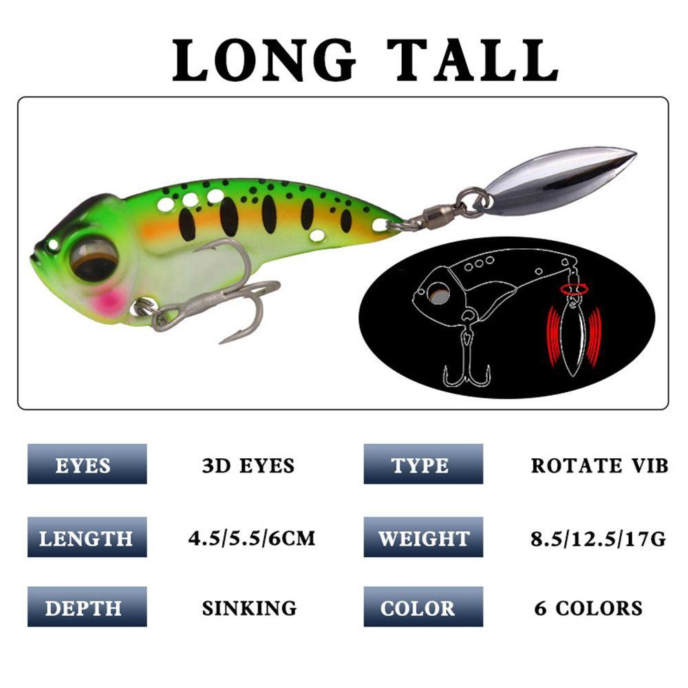 Preva 6pcs Umpan Pancing Logam 6warna Tenggelam Spinner Tackle Spoon Metal Getar Payet Treble Hook