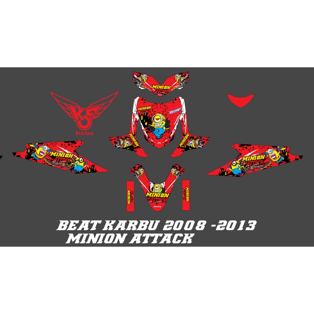 DECAL BEAT KARBU 2008 - 2012