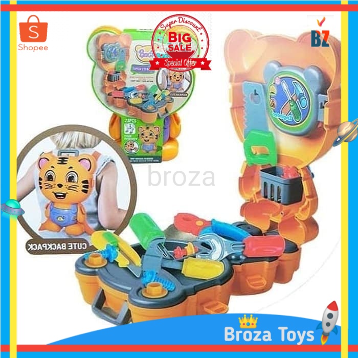 Mainan Tool Pet Backpack Tiger Harimau