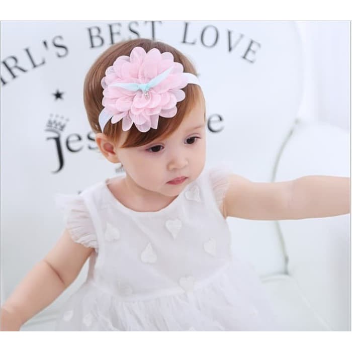 Bando anak motif bunga aksesoris rambut anak - BHR040