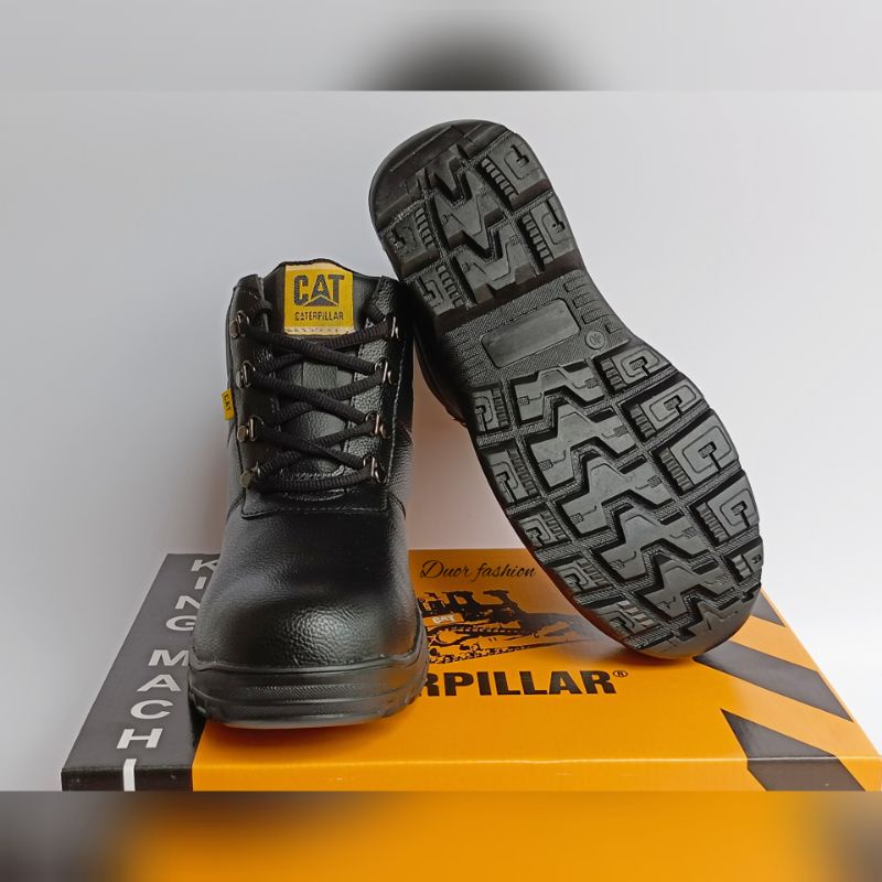 Sepatu Boot Pria Ujung Besi Kerja Lapangan Proyek Sefety Anti Slip Safety Shoes