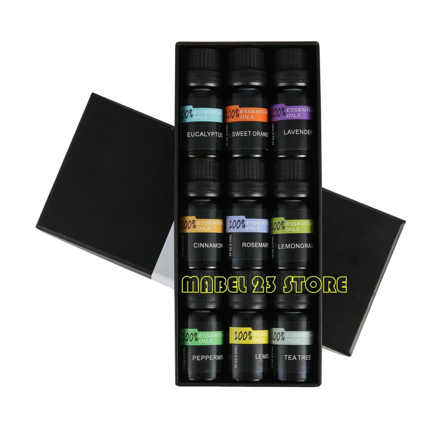 [HH] ESSENTIAL OIL SET 9 PCS 10ML / 9PCS MINYAK ESENSIAL AROMATHERAPHY DIFUSER PURE ESSENSIAL FRAGNANCE PENGHARUM RUANGAN PEWANGI DIFFUSER HUMIDIFIER AROMATERAPI 9 IN 1