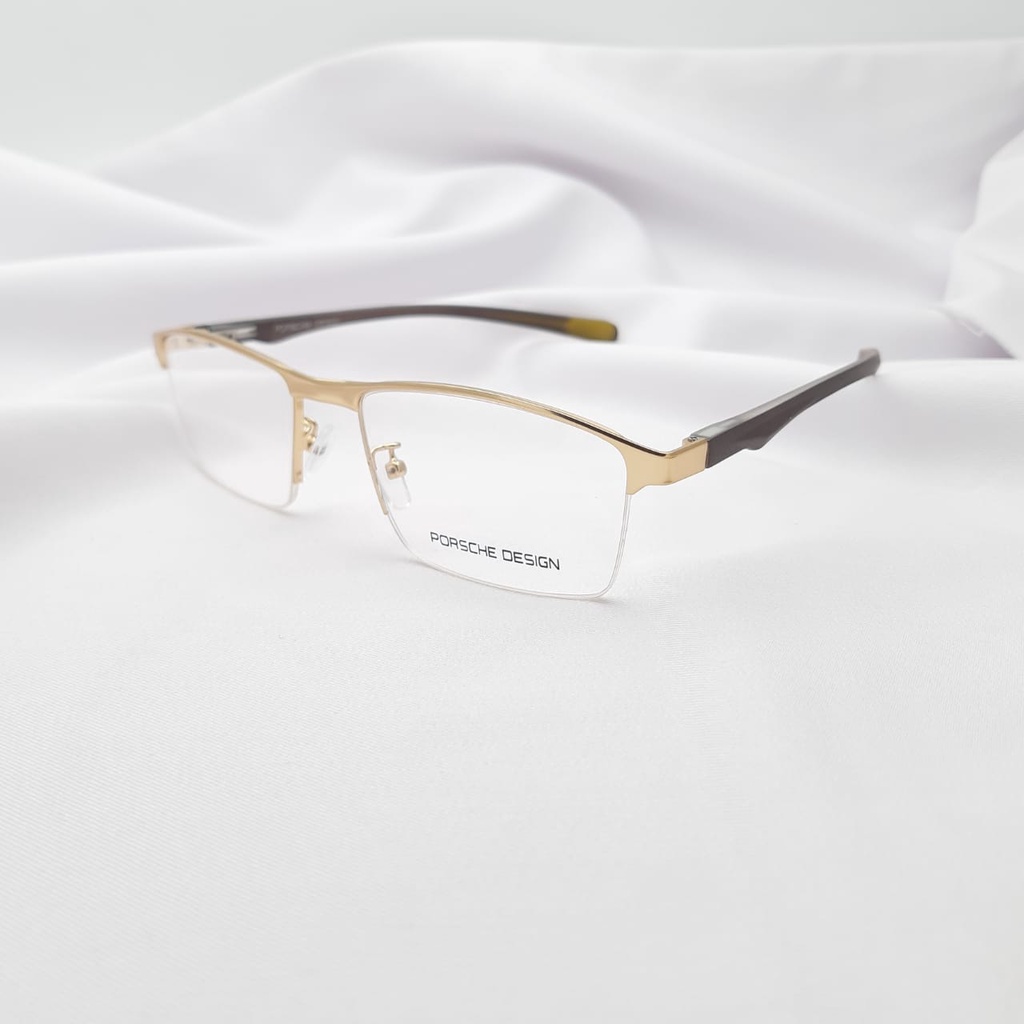Frame Kacamata Pria Porsche 201 Gold Brown