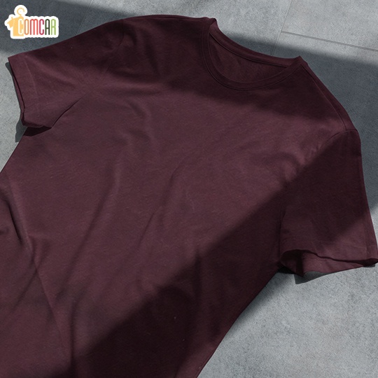 Kaos polos Cotton Combed 20s - Burgundy - Kaos Polos