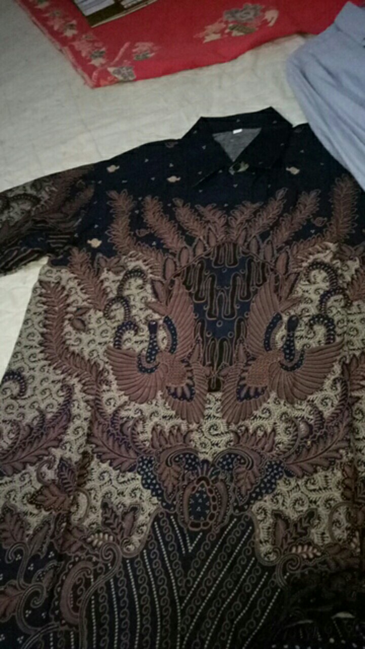 Batik Pria/ Bajubatikpria /kemeja Batik Lengan Panjang Size M L Xl Xxl Atasan Batik Seragam Terlaris