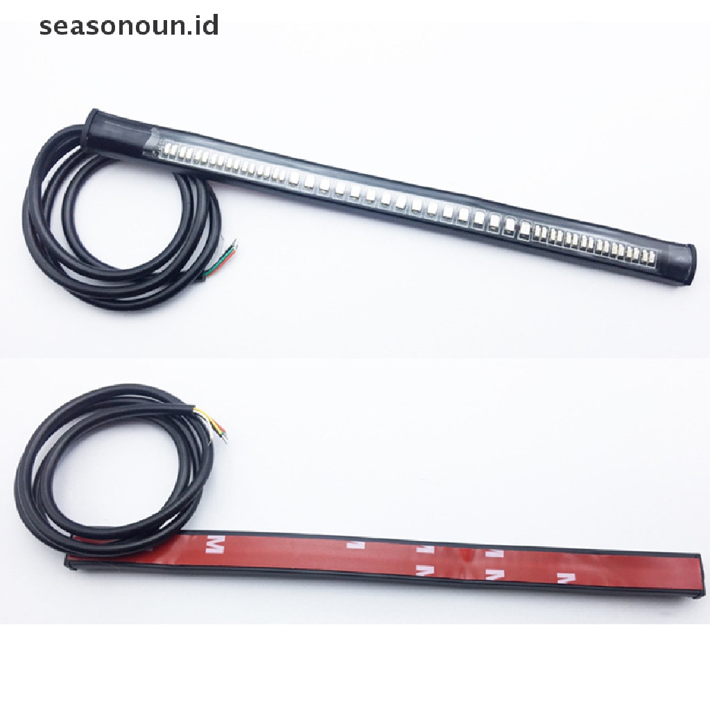 (seasonoun) Lampu Belakang / Rem / Sein 48-led Flexible Untuk Motor