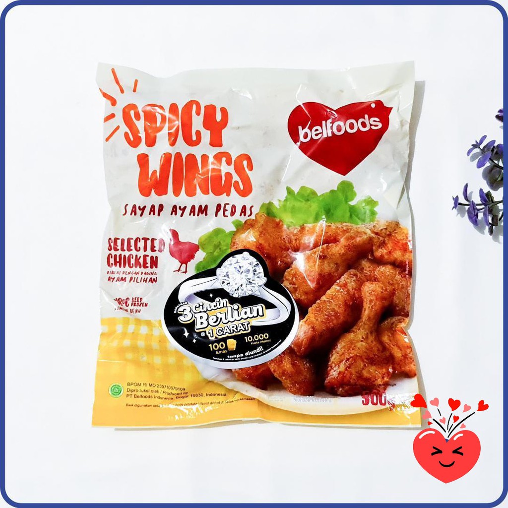 

ADDRIELLA - BELFOODS SPICY WINGS 500gr | BELFOODS/FROZENFOOD/FROZENFOOD MURAH