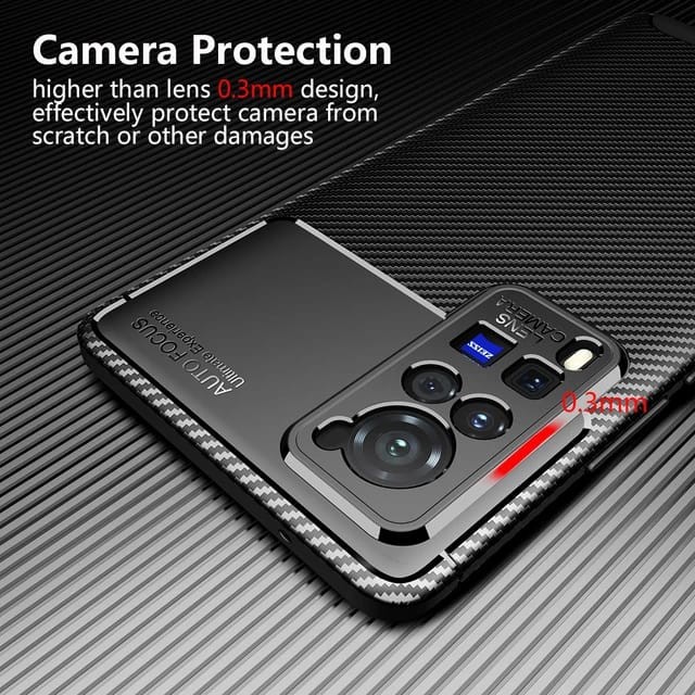 VIVO X80 / X80 PRO / X70 PRO / X60 / X60 PRO SOFT CASE FOCUS CARBON ORIGINAL