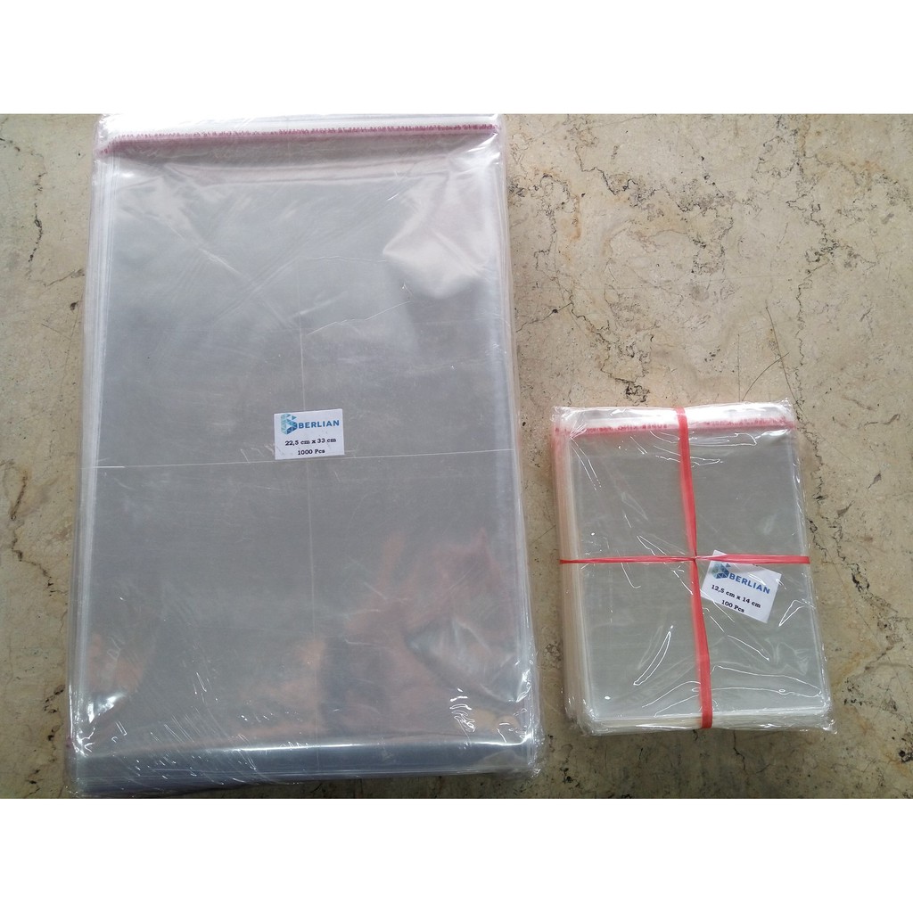 

H7Y 17,5 x 35 cm Plastik OPP TEBAL (100 lbr) (lem/seal)