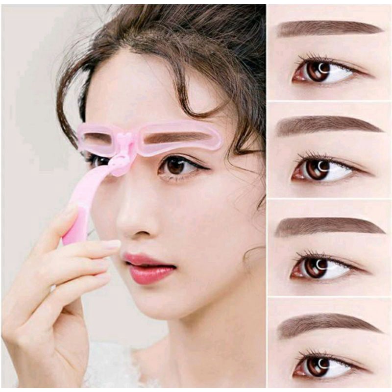 CETAKAN ALIS | 1 SET ISI 3 PCS | KARTU MENCETAK ALIS | EYEBROW TEMPLATE