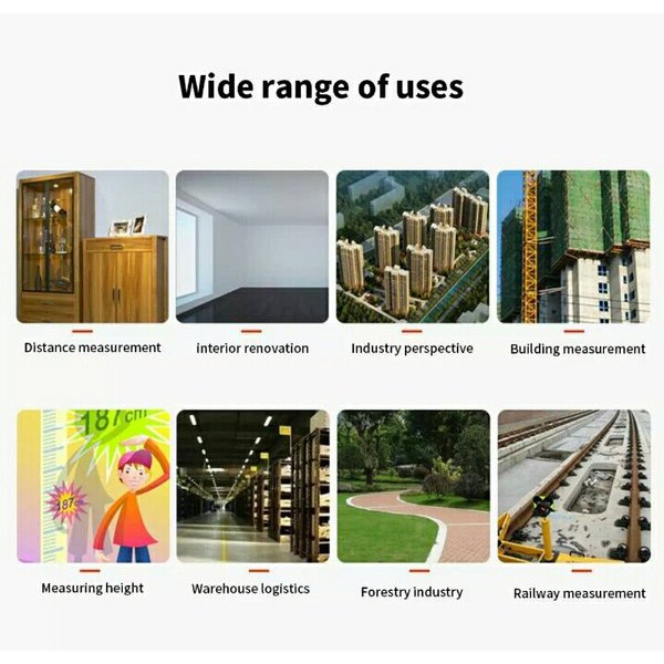 Meteran 100m Laser Range Distance Digital Portable Measuring 100 Meter Pengukur Jarak Jauh bkn bosch