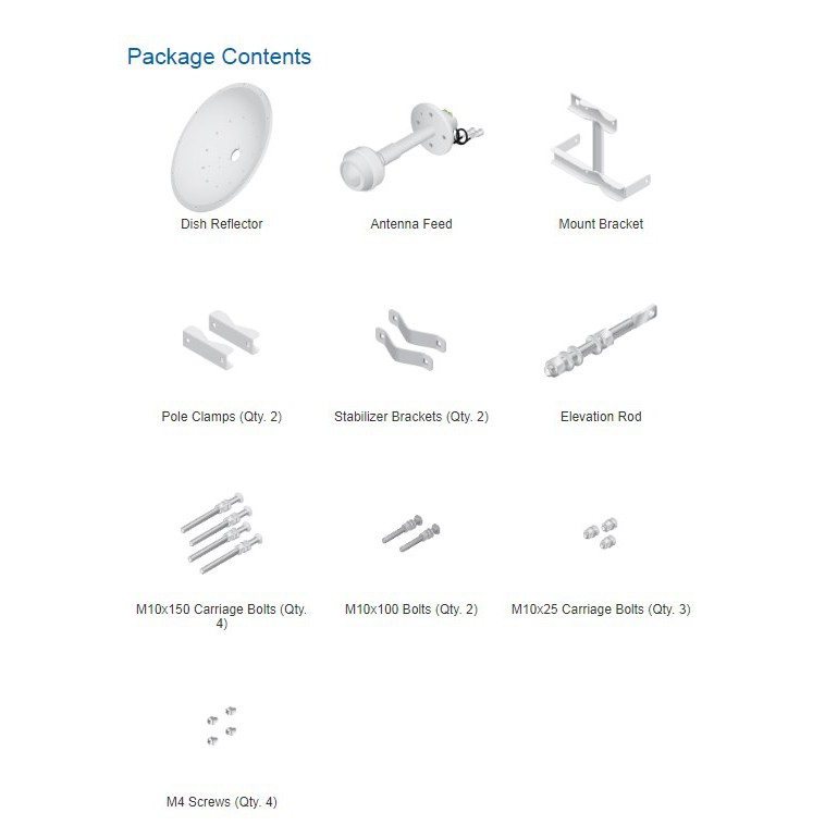 Ubiquiti RD-2G24 Rocket Dish 2,4GHz 24dBi