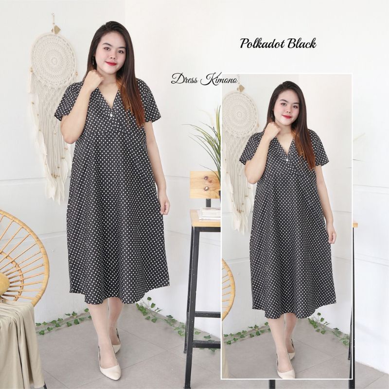 PIYAMA DASTER BAJU DEWASA WANITA JUMBO MURAH MIDI DRESS FASHIONABLE