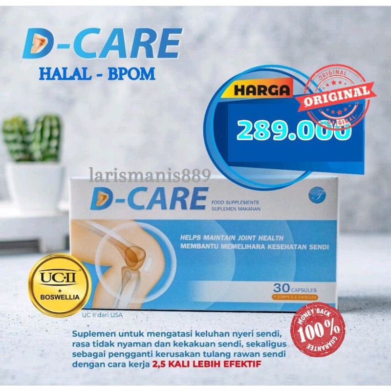 DCARE (D-CARE) Suplemen Sendi/Tulang/Lutut Nyeri - Ampuh
