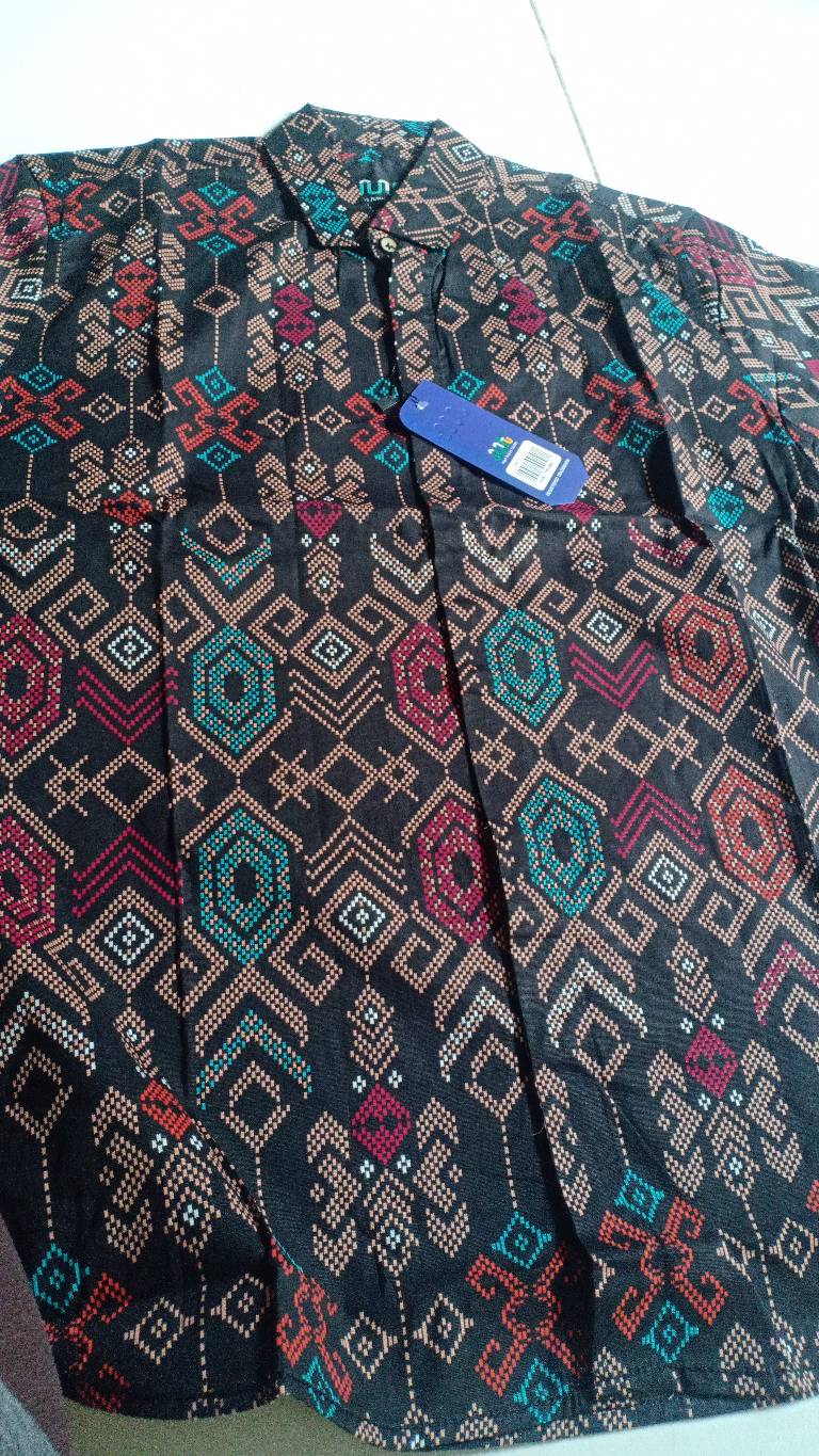 Kemeja Batik Pria Lengan Panjang Exclusive Kemeja Batik Cowok Kerja Kantoran Batik Stretch 1007