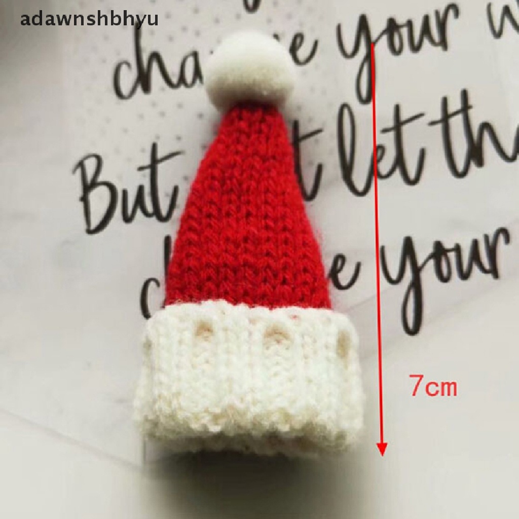 (adawnshbhyu) Miniatur Topi + Syal Natal Skala 1: 6 1: 12 Untuk Aksesoris Rumah Boneka