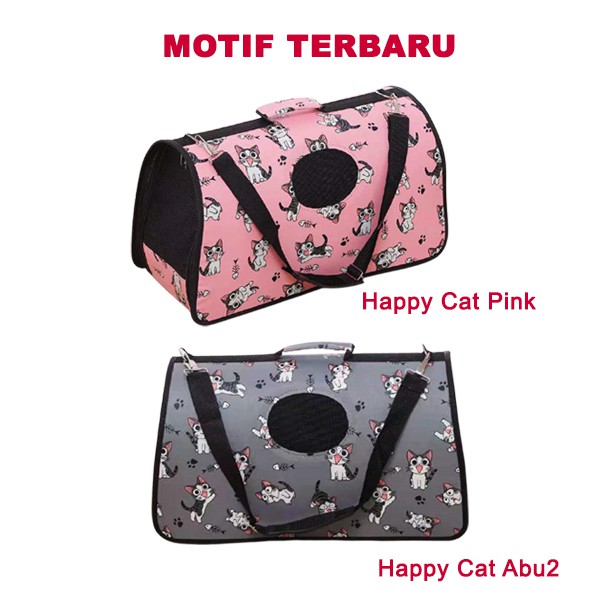 Adda Home - Waterproof Pet Carrier Bag Tas Anjing Kucing Kelinci Slempang Dapat Dilipat Travel Outdoor