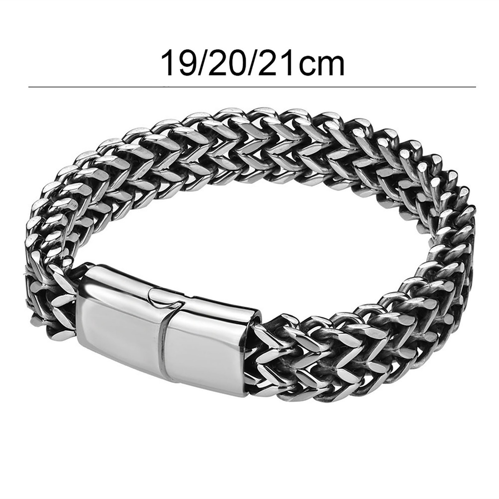 Hu Hu Hu Hu Hu Alat Bantu Pasang Kacamata♡ Gelang Rantai Bahan Titanium Steel Untuk Pria