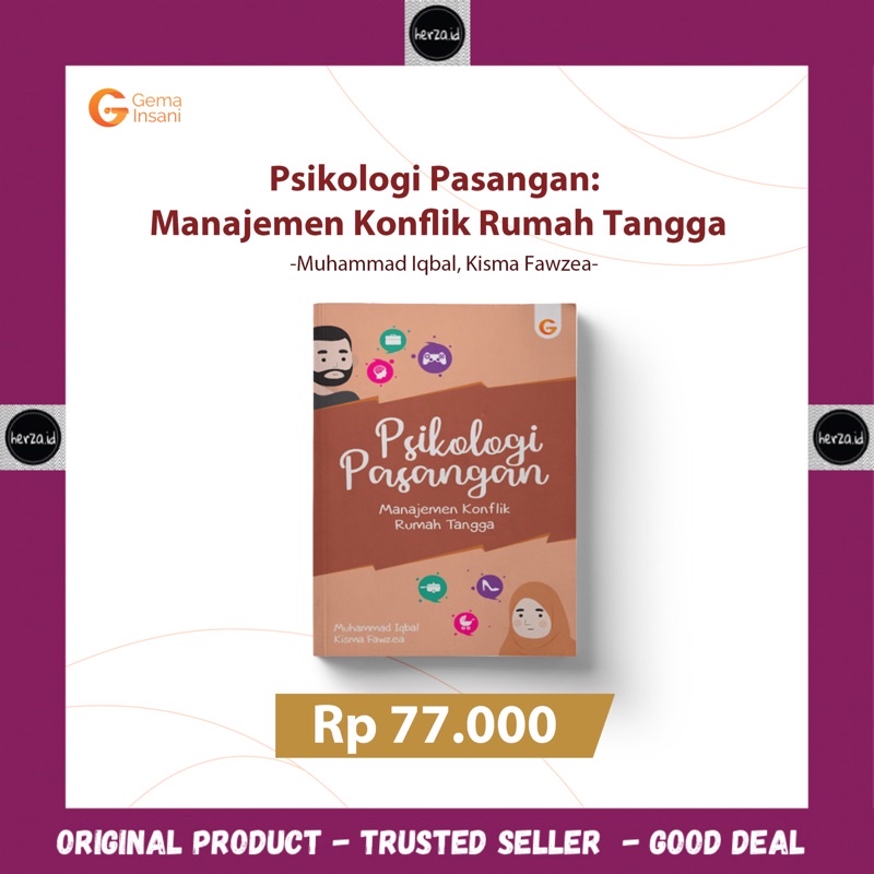 Psikologi Pasangan : Manajemen Konflik Rumah Tangga - Gema insani buku hadiah kado pernikahan nikah 