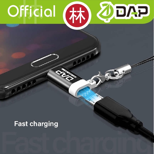 DAP M01-C Adaptor Converter Micro USB 3.0 to Type-C Fast Charging 2.4A