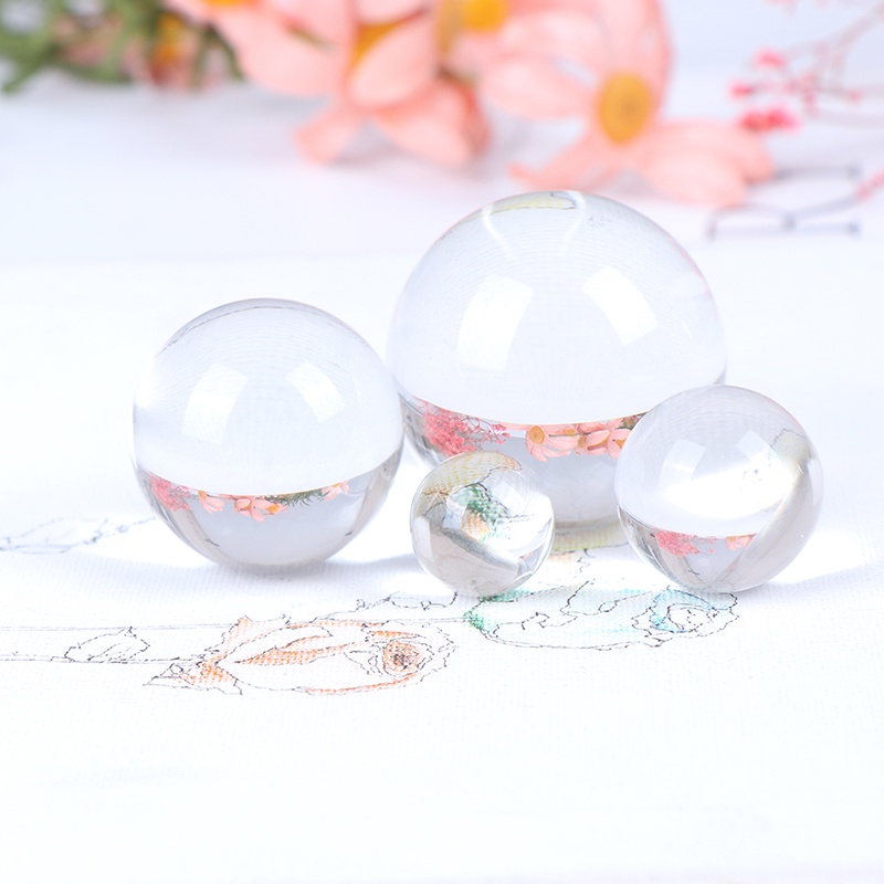 &lt; E2id &amp; &gt; 1Pc Bola Kristal Quartz Bening Untuk Dekorasi Rumah / Fotografi