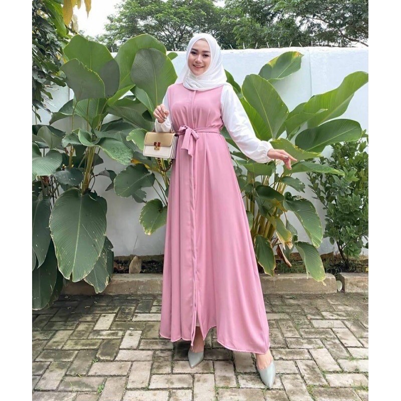 GAMIS JETTY BUSUI DAILY DRESS KOMBI WARNA