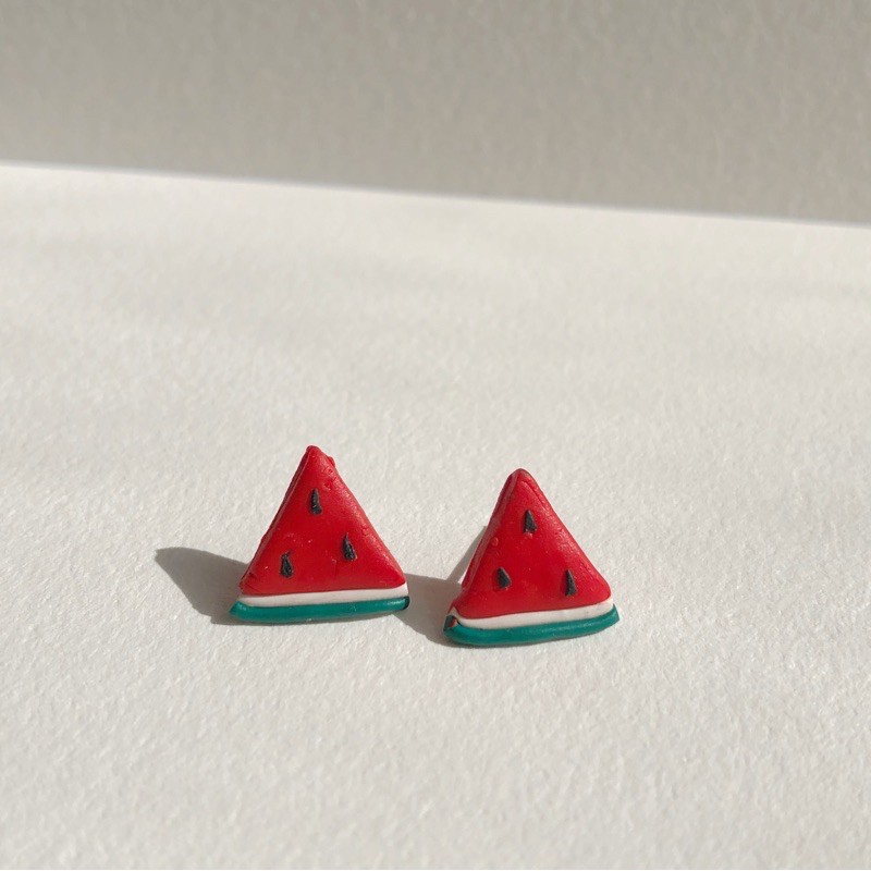 Anting Clay Semangka earring