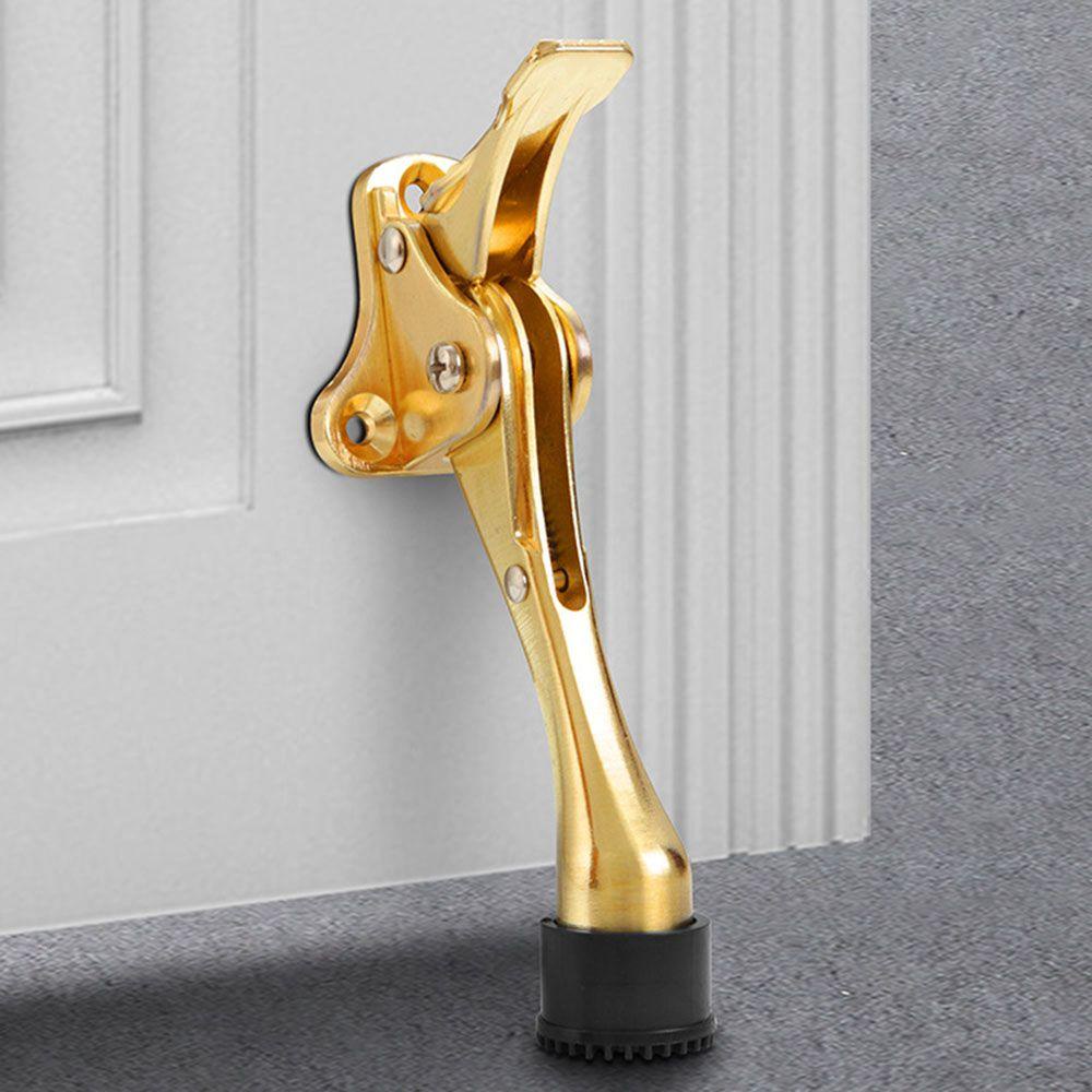 Suyo Kick Down Door Stopper Hidden Hisap Kuat Anti Tabrak Self Adhesive Doorstop