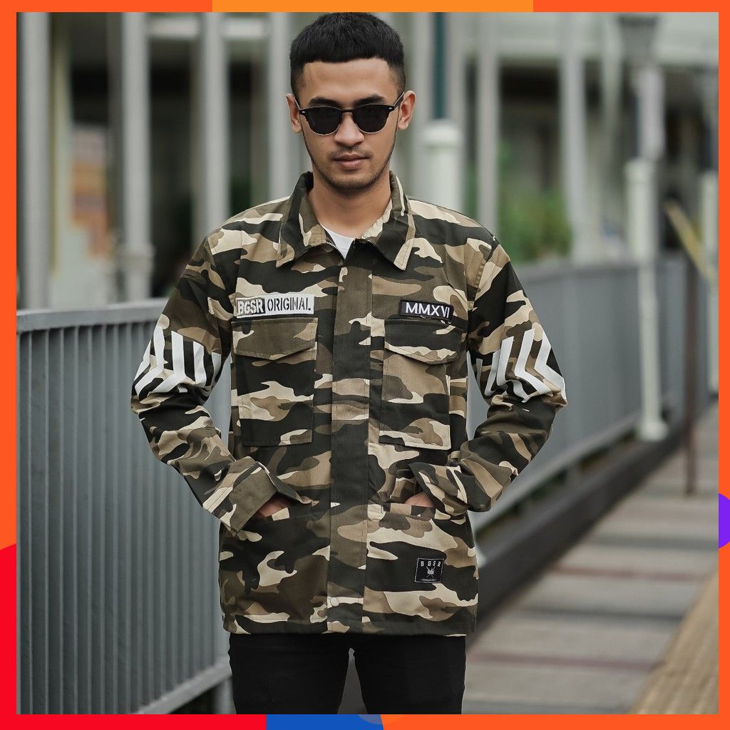 JAKET PRIA - JAKET CAMO BGSR - SEMI PARKA - TURCKER - JAKET LORENG - SEMI PARKA LORENG - JAKET BGSR