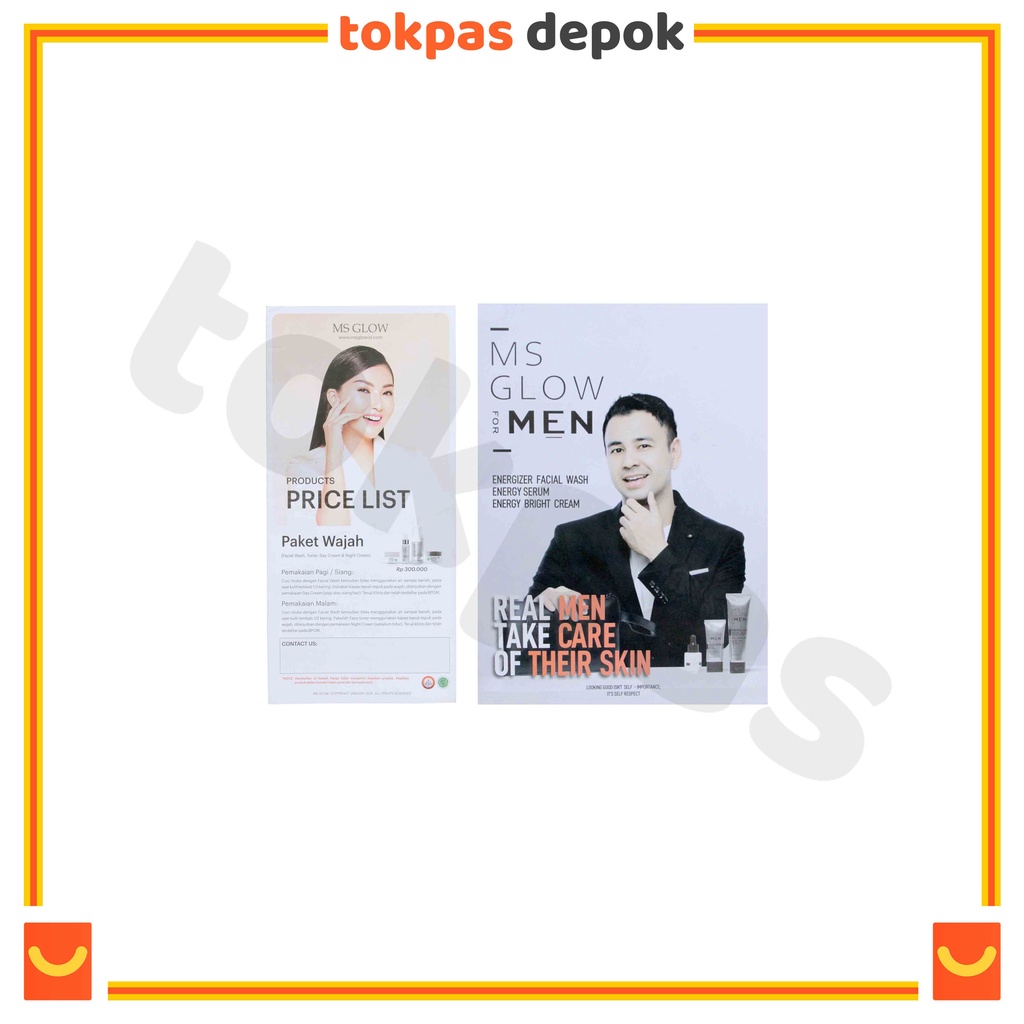 Brosur Price List Produk MS Glow / Katalog MS Glow MS-014