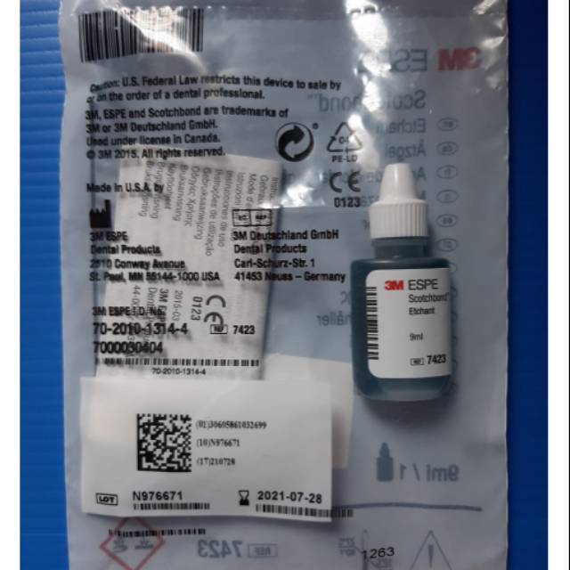 Scotchbond etchant/Etsa/etching komposit/composite 3M