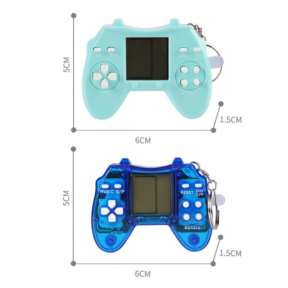 Timekey N5Q8 Konsol Game Tetris Mini Handheld Built-in 26 Games Warna Macaron Dengan Gantungan Kunci