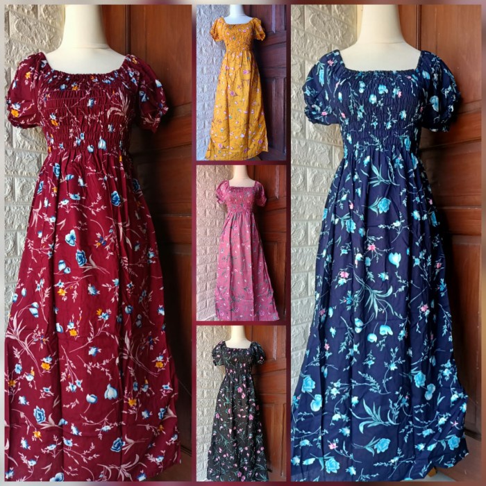 PROMO DASTER KERUT LENGAN PANJANG/DASTER BALI/DASTER KERUT - Peony Mustard