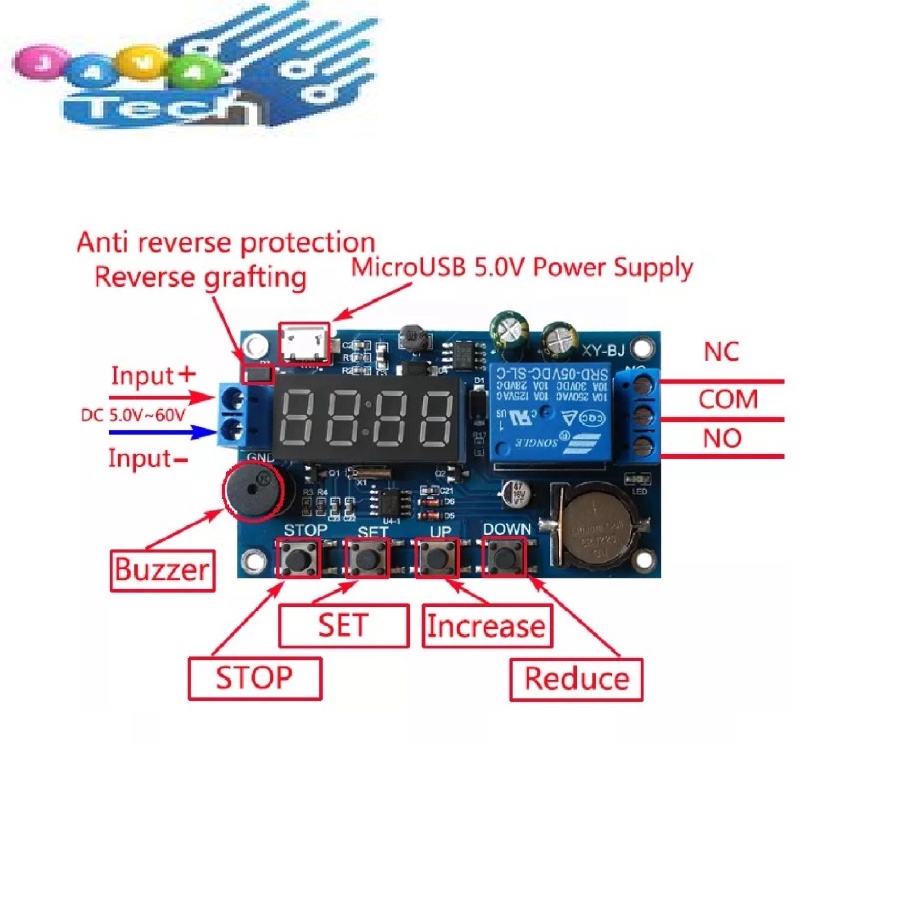 Digital Relay Timer Real Time Clock 24 Jam 5 Mode Waktu
