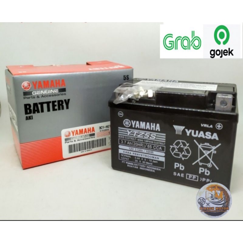 Aki Yuasa YTZ5S  Aki Kerig Yuasa  Aki Mio  Aki Vixion  Aki Byson Beat Accu Kering Yuasa Original