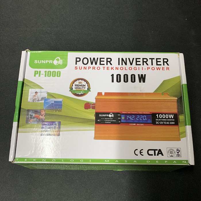 Power Inverter Sunpro PI-10 1000W DC to AC 12V