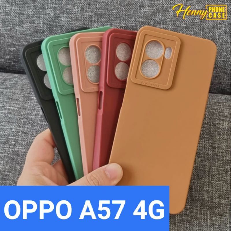 OPPO A57 4G 2022 A77S CAMERA MACARON CASING SOFTCASE SILIKON