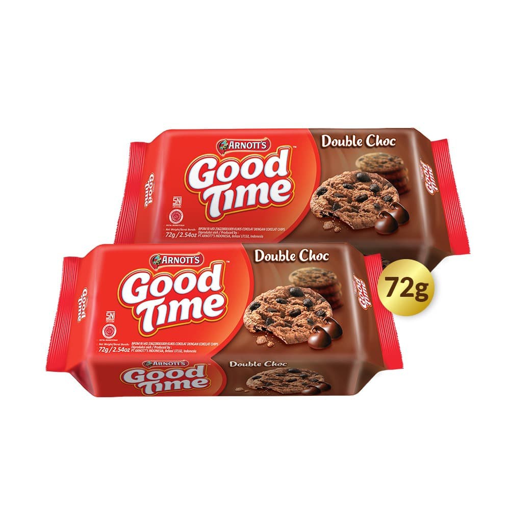 

PROMO BUY 1 GET 1 FREE ARNOTT'S GOOD TIME COOKIES DOUBLE CHOC TERMURAH