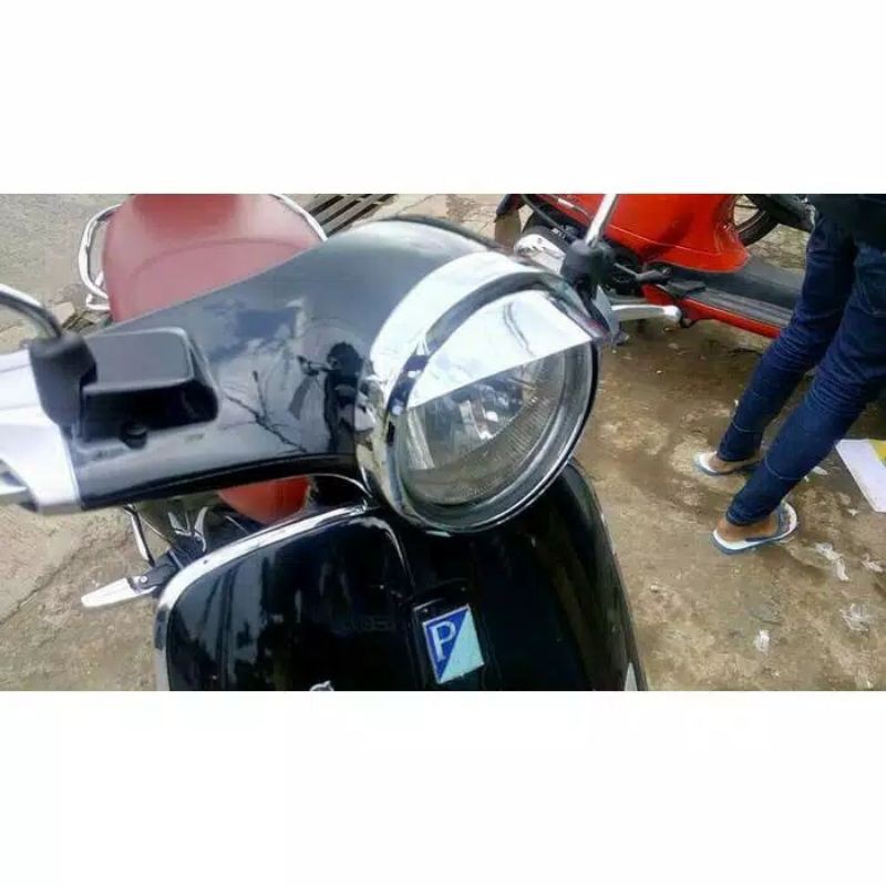 petlamp vespa primavera / aksesoris vespa primavera crom