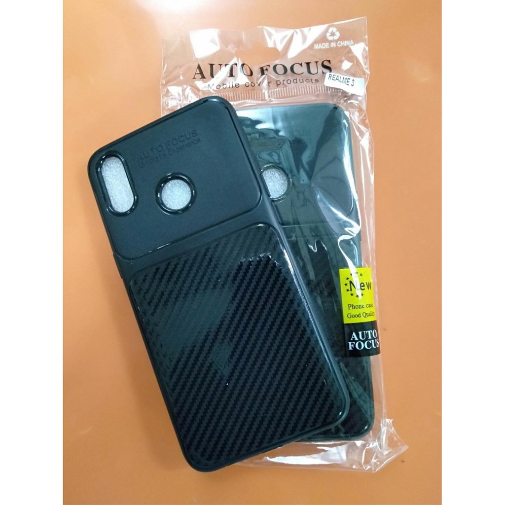 Soft Case TPU AUTOFOCUS FIBER CARBON PREMIUM OPPO A7 2018