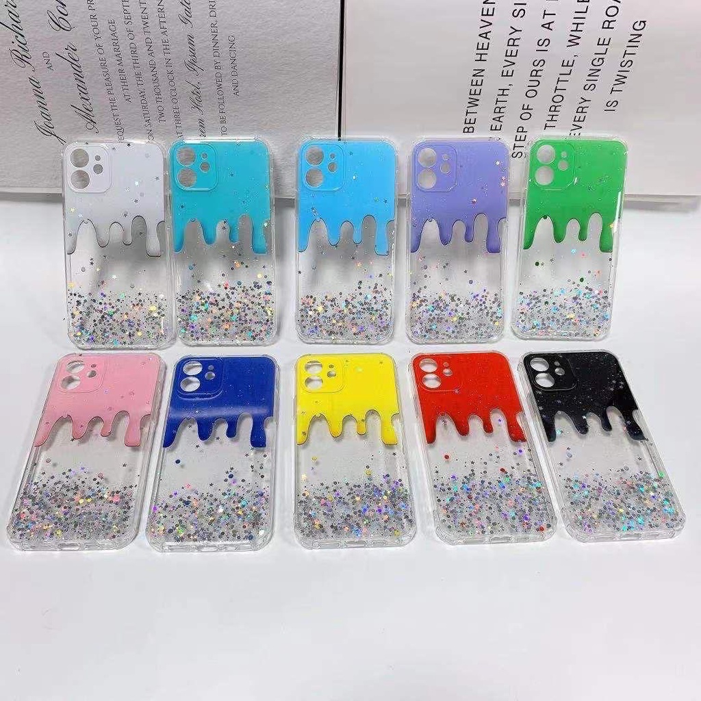 OPPO A12 A15 A9 2020 REALME C12 C15 C20 CASE GLITER ES CREAM