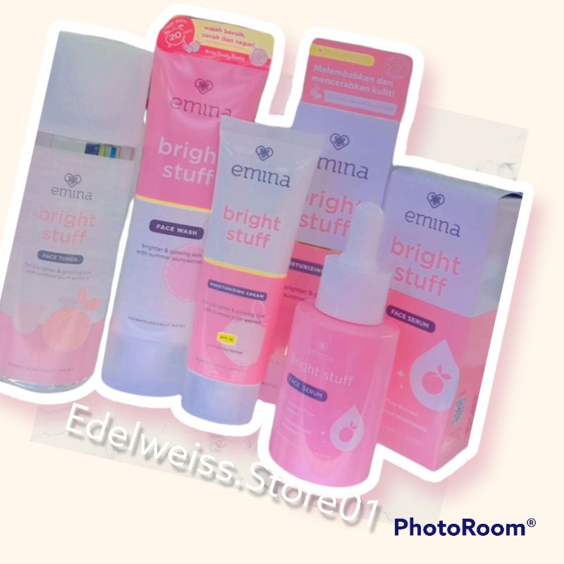 Emina Paket Hemat Bright Stuff series+Serum