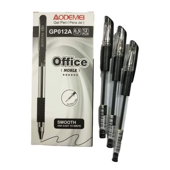 Pulpen Gel Pen Office Aodemei Mastona GP012A 0.5mm (1 Lusin)